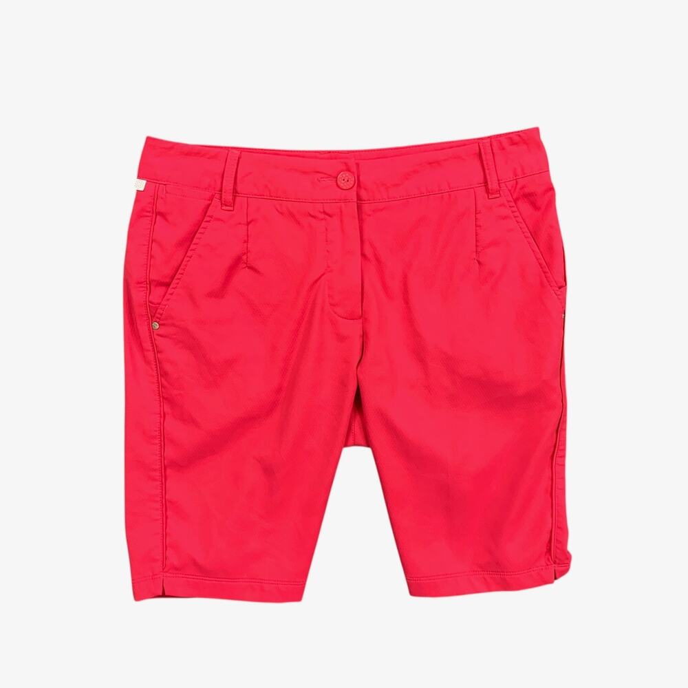 Puma Shorts Womens 6 Hot‎ Pink Sport Lifestyle Flat Front Golf Moisture Wicking